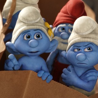 Vanity, Grouchy, Papa and Clumsy from Columbia Pictures' The Smurfs 2 (2013)