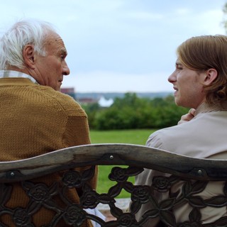 Kenneth Welsh 	stars as Jonas and Lou Taylor Pucci stars as Luke in Gravitas Ventures' The Story of Luke (2013)
