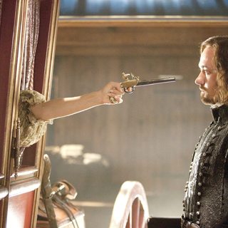 Milla Jovovich stars as M'lady De Winter and Matthew Macfadyen stars as Athos in Summit Entertainment's The Three Musketeers (2011)