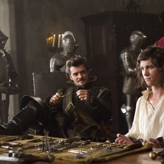 Orlando Bloom stars as Duke of Buckingham and Logan Lerman stars as D'Artagnan in Summit Entertainment's The Three Musketeers (2011)