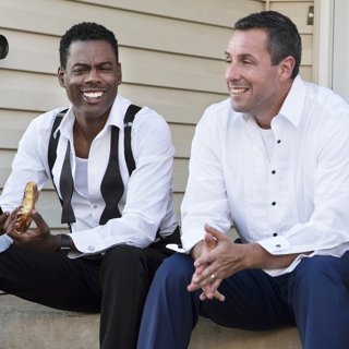 Chris Rock and Adam Sandler in Netflix's The Week Of (2018)