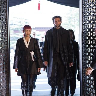 Rila Fukushima stars as Yukio and Hugh Jackman stars as Logan/Wolverine in 20th Century Fox's The Wolverine (2013). Photo credit by James Fisher.