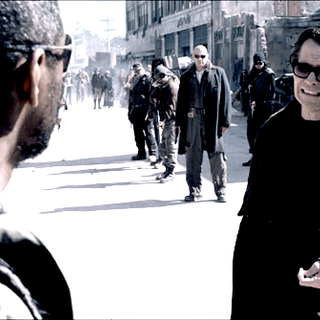 Denzel Washington stars as Eli and Gary Oldman stars as Carnegie in Warner Bros. Pictures' The Book of Eli (2010)
