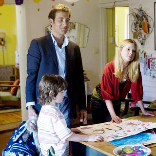 Nicholas McAnulty, Clive Owen and Emma Booth in Miramax Films' The Boys Are Back (2009)