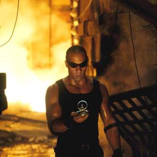 Vin Diesel as Riddick in Universal Pictures' The Chronicles of Riddick (2004)