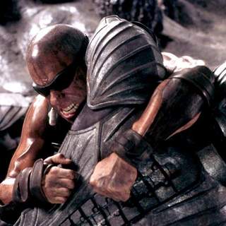 Vin Diesel as Riddick in Universal Pictures' The Chronicles of Riddick (2004)