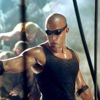 Vin Diesel as Riddick in Universal Pictures' The Chronicles of Riddick (2004)