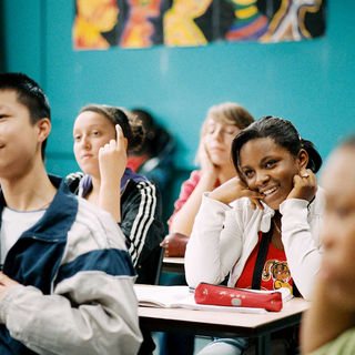 Wei Huang, Esmeralda Ouertani and Rachel Regulier in Sony Pictures Classics' The Class (2008). Photo credit by Pierre Milon.