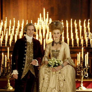 Ralph Fiennes stars as Duke of Devonshire and Keira Knightley stars as Georgiana Spencer, the Duchess of Devonshire in Paramount Vantage's The Dutchess (2008). Photo credit by Nick Wall.