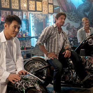 Jet Li, Sylvester Stallone and Dolph Lundgren in Lionsgate Films' The Expendables (2010)