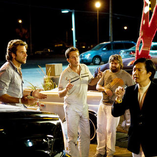 Bradley Cooper, Ed Helms, Zach Galifianakis and Ken Jeong in Warner Bros. Pictures' The Hangover (2009)