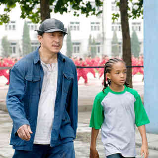 Jackie Chan stars as Mr. Han and Jaden Smith stars as Dre Parker in Columbia Pictures' The Karate Kid (2010)