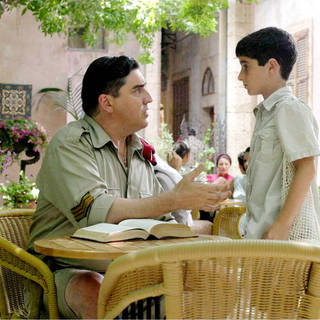 Alfred Molina stars as Dunlop and Ido Port stars as Proffy in Regent Releasing's The Little Traitor (2009). Photo credit by Yoni Hamenachem.