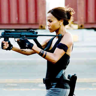Zoe Saldana stars as Aisha in Warner Bros. Pictures' The Losers (2010)