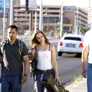 Michael Pena, Rachel McAdams and Tim Robbins in Lionsgate Films' The Lucky Ones (2008)