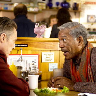Christopher Walken stars as Roger and Morgan Freeman stars as Charles in Sony Pictures Home Entertainment's The Maiden Heist (2009)