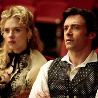 Scarlett Johansson and Hugh Jackman in Touchstone Pictures' The Prestige (2006)