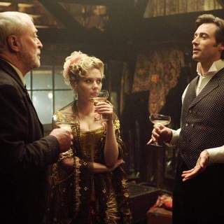 Michael Caine, Scarlett Johansson and Hugh Jackman in Touchstone Pictures' The Prestige (2006)