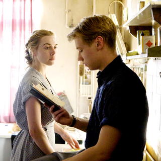 Kate Winslet stars as Hanna Schmitz and David Kross stars as Michael in The Weinstein Company's The Reader (2009). Photo credit by Melinda Sue Gordon.