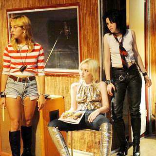 Stella Maeve, Dakota Fanning and Kristen Stewart in Apparition's The Runaways (2010)