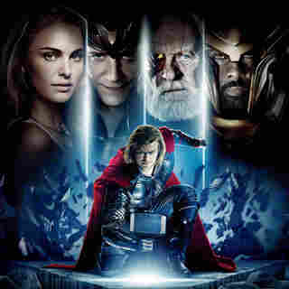 Natalie Portman, Tom Hiddleston, Anthony Hopkins, Idris Elba and Chris Hemsworth in Paramount Pictures' Thor (2011)