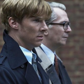 Benedict Cumberbatch stars as Peter Guillam and Gary Oldman stars as George Smiley in Focus Features' Tinker, Tailor, Soldier, Spy (2011)