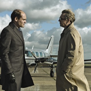 David Dencik stars as Toby Esterhase and Gary Oldman stars as George Smiley in Focus Features' Tinker, Tailor, Soldier, Spy (2011)