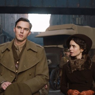 Nicholas Hoult stars as J.R.R. Tolkien and Lily Collins stars as Edith Bratt in Fox Searchlight Pictures' Tolkien (2019)
