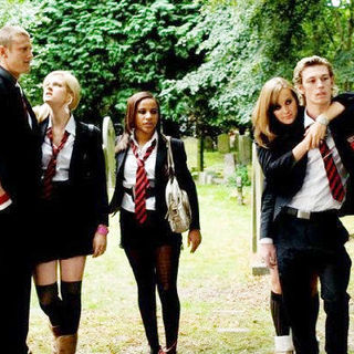 Tom Hopper, Georgia King, Larissa Wilson, April Pearson and Alex Pettyfer in Paramount Vantage's Tormented (2009)