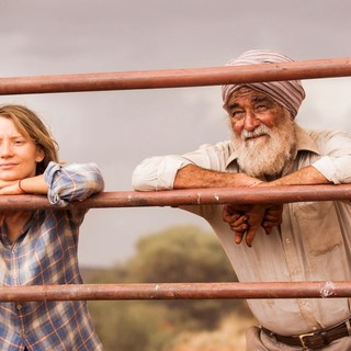 Mia Wasikowska stars as Robyn Davidson and John Flaus stars as Sallay in The Weinstein Company's Tracks (2014)