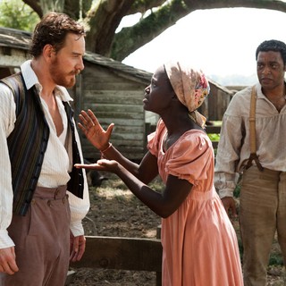Michael Fassbender, Lupita Nyong'o and Chiwetel Ejiofor in Fox Searchlight Pictures' 12 Years a Slave (2013)