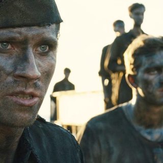 Garrett Hedlund stars as John Fitzgerald and Jack O'Connell stars as Louis Zamperini in Universal Pictures' Unbroken (2014)