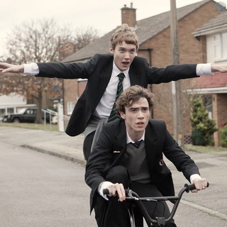 Toby Regbo stars as John and Jamie Blackley stars as Mark in Tribeca Film's uwantme2killhim? (2014)