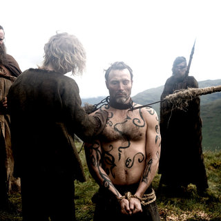 Andrew Flanagan, Maarten Stevenson, Mads Mikkelsen and Alexander Morton in IFC Films' Valhalla Rising (2010)