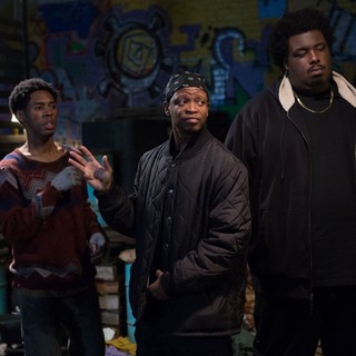 Alphonso McAuley, Lawrence Gilliard Jr. and DaVone Mcdonal in Focus World's Walk of Shame (2014)
