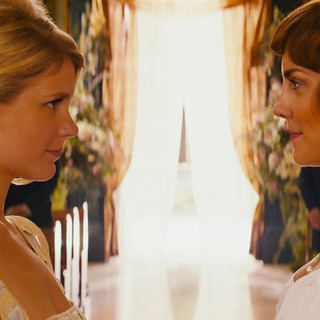 Hannah Arterton stars as Taylor and Annabel Scholey stars as Maddie in eOne Entertainment's Walking on Sunshine (2015)