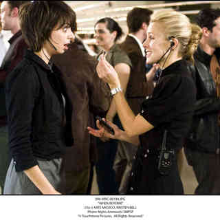 Kate Micucci stars as Stacy and Kristen Bell stars as Beth Harper in Walt Disney Pictures' When in Rome (2010). Photo credit by Myles Aronowitz.