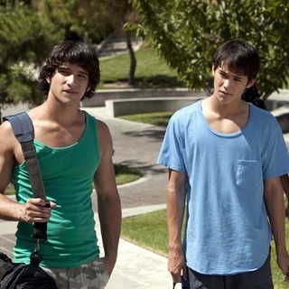Tyler Posey stars as Doug and Booboo Stewart stars as Nick Young in Wolfe Video's White Frog (2013)