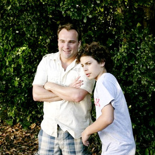 David DeLuise stars as Jerry Russo and Jake T. Austin stars as Max Russo in Disney Channel's Wizards of Waverly Place: The Movie (2009)