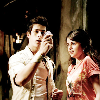 David Henrie stars as Justin Russo and Selena Gomez stars as Alex Russo in Disney Channel's Wizards of Waverly Place: The Movie (2009)