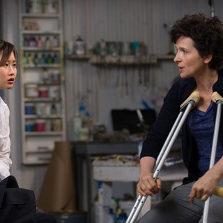 Valerie Tian stars as Emily and Juliette Binoche stars as Dina Delsanto in Roadside Attractions' Words and Pictures (2014)