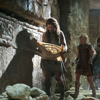 Toby Kebbell, Rosamund Pike and Sam Worthington in Warner Bros. Pictures' Wrath of the Titans (2012). Photo credit by Jay Maidment.