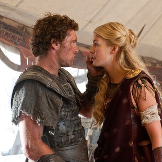 Sam Worthington stars as Perseus and Rosamund Pike stars as Andromeda in Warner Bros. Pictures' Wrath of the Titans (2012). Photo credit by Jay Maidment.