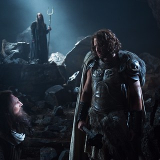 Liam Neeson stars as Zeus and Edgar Ramirez stars as Ares in Warner Bros. Pictures' Wrath of the Titans (2012). Photo credit by Jay Maidment.