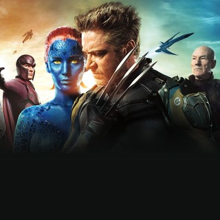 James McAvoy, Michael Fassbender, Jennifer Lawrence, Hugh Jackman, Patrick Stewart and Ian McKellen in 20th Century Fox's X-Men: Days of Future Past (2014)