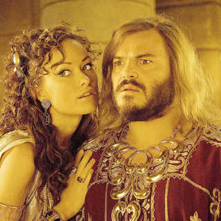 Olivia Wilde stars as Princess Inanna and Jack Black stars as Zed in Columbia Pictures' Year One (2009)