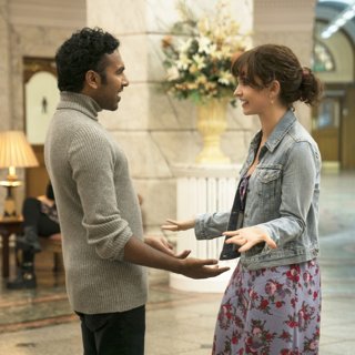 Himesh Patel and Lily James (Ellie) in Universal Pictures' Yesterday (2019)