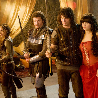 Natalie Portman, Danny McBride, James Franco and Zooey Deschanel in in Universal Pictures' Your Highness (2010)