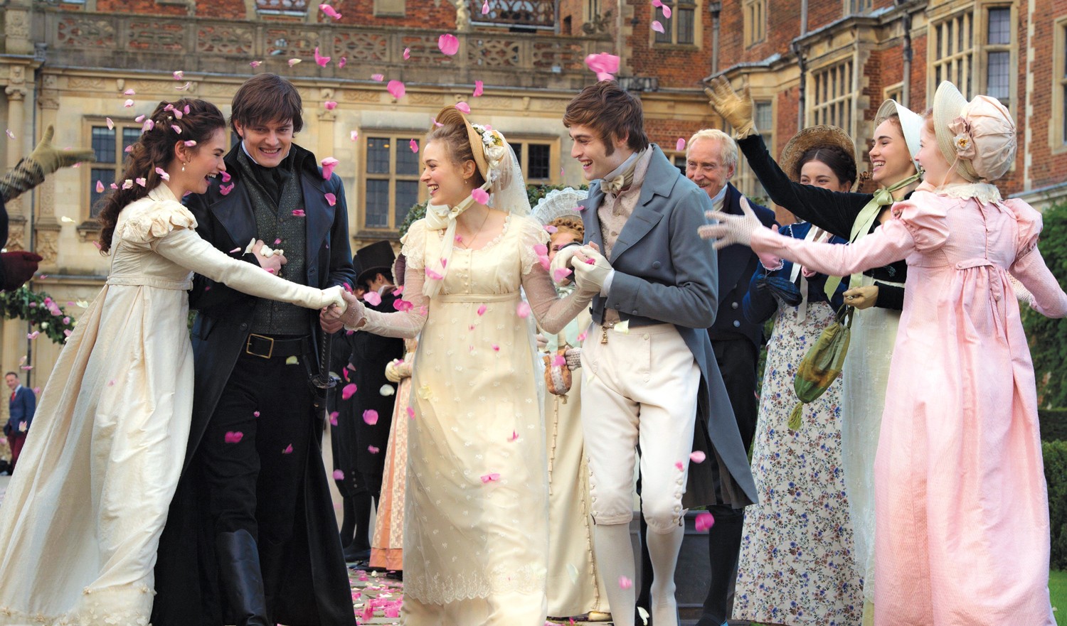 Suki Waterhouse, Bella Heathcote, Millie Brady, Lily James and Ellie Bamber in Screen Gems' Pride and Prejudice and Zombies (2016)