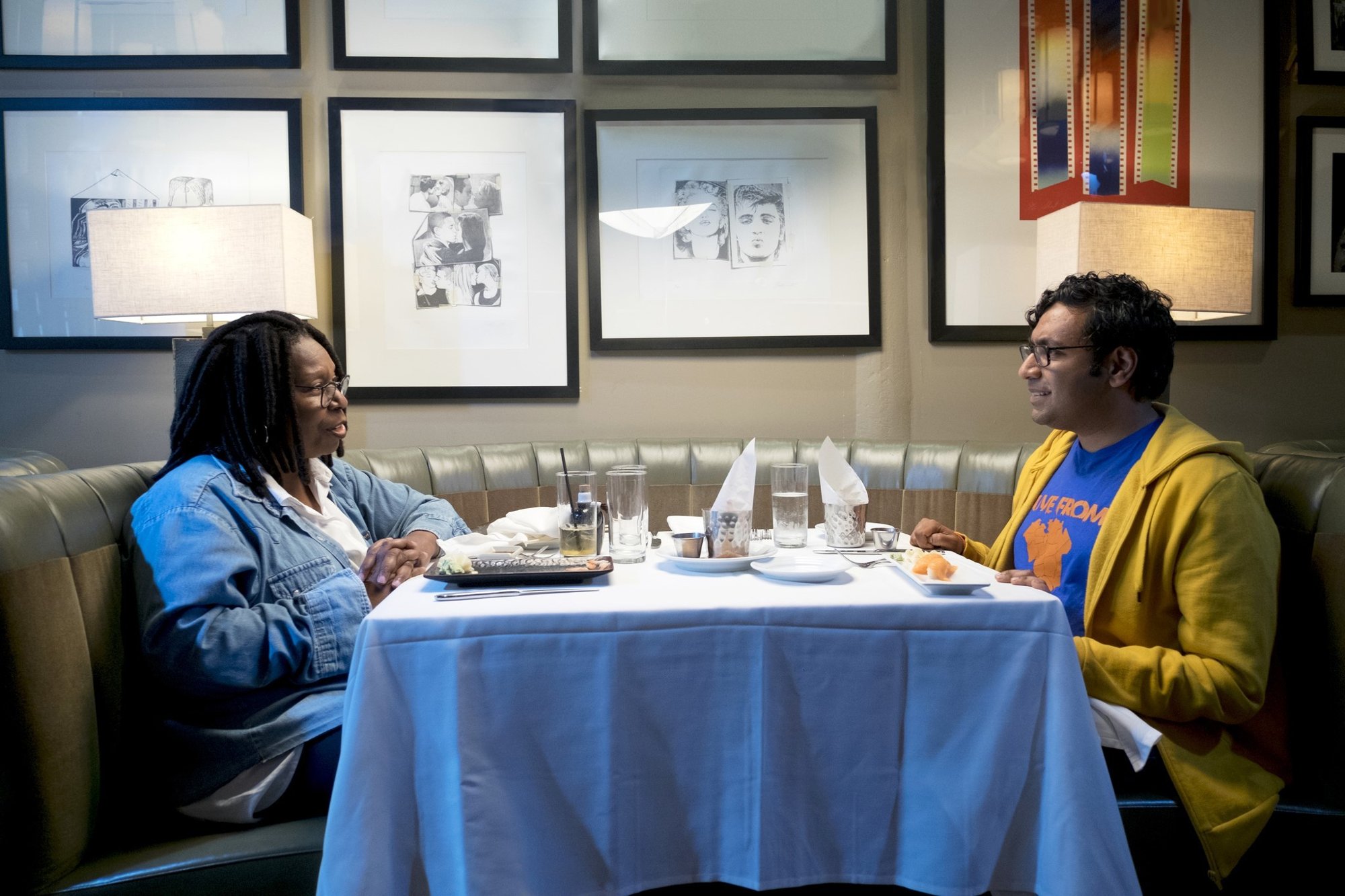 Whoopi Goldberg and Hari Kondabolu in Avalon Television's The Problem with Apu (2017)